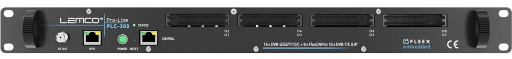 Lemco - stacja czołowa IPTV i DVB - PLC 300